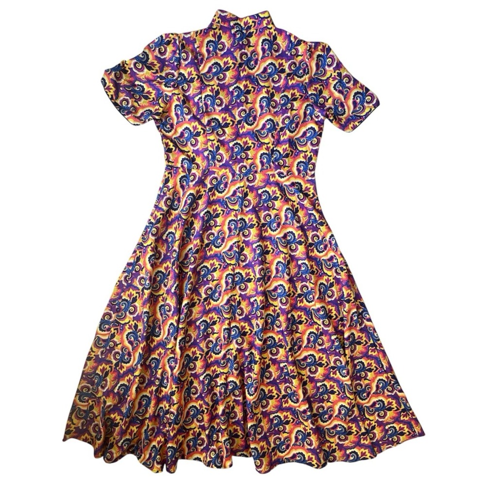 Maxi Dress XXL Rainbow Multicolor Women Boho Retro Festival Pride Audrey K Indie - Picture 7 of 9
